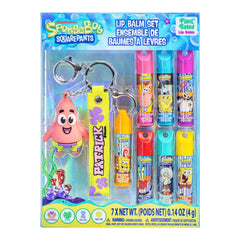 Townley Girl SpongeBob front packaging showing colorful tubes and keychain benefit portability