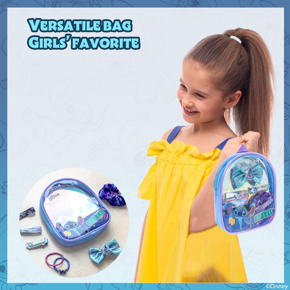 Townley Girl on child wearing high ponytail, shows comfortable secure styling
