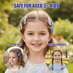 Townley Girl snap hair clips in a row demonstrating quick, reliable hold