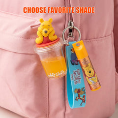 Townley Girl Piglet keychain close-up demonstrating clip-on convenience for backpacks