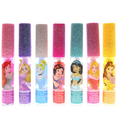 TownleyGirl tubes lined up displaying different Disney Princess artwork and flavor variety