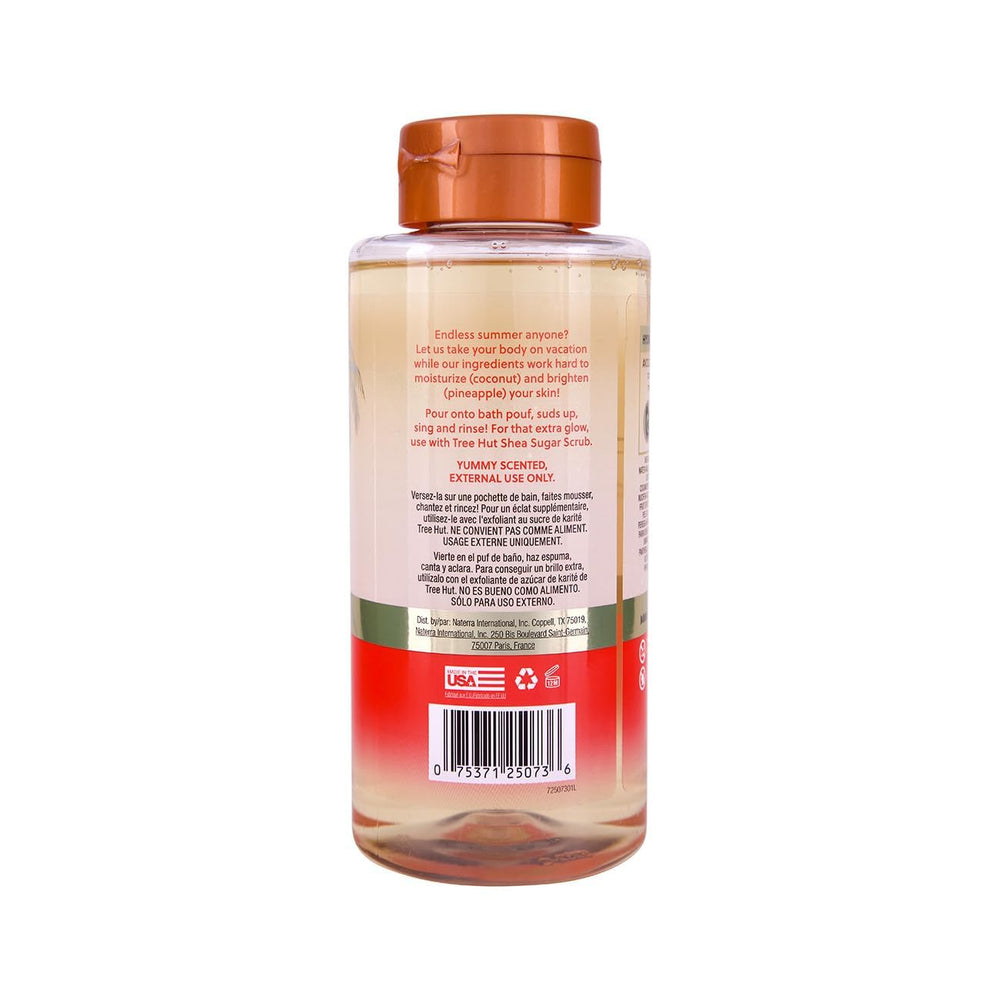 Tree Hut back label ingredient list visible to confirm clean formula