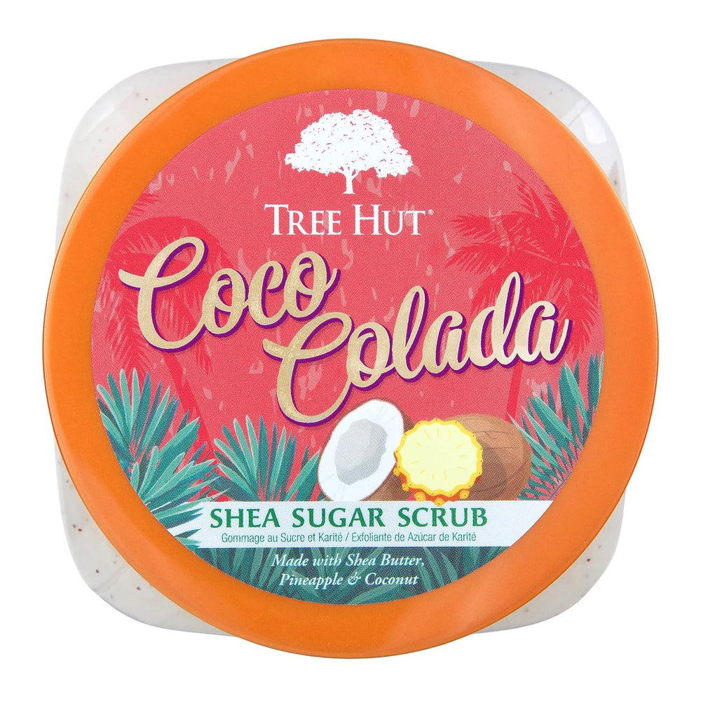 Tree Hut scoop of scrub on palm demonstrating easy application and hydration
