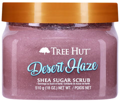 Tree Hut front packaging of Desert Haze scrub showing jar and label for quick ID and giftability