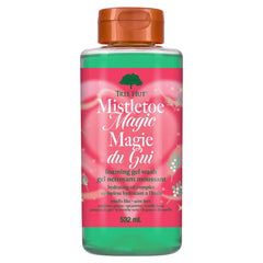 Tree Hut bottle front packaging showing festive mistletoe scent and benefits
