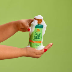 Tree Hut Palm Grove foamy lather close-up for gentle cleansing benefit