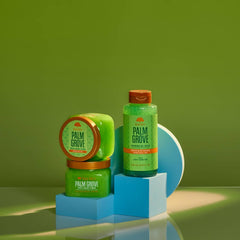 Tree Hut bottle next to everyday items showing 18 fl oz size and value