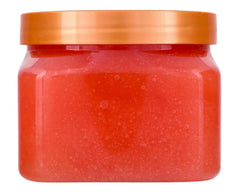 Tree Hut peach sorbet sugar granules detail highlighting gentle exfoliation