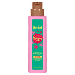 Tree Hut front bottle view showing packaging and playful raspberry scent benefits