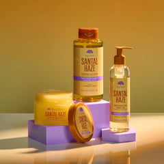 Tree Hut bottle on bathroom shelf in lifestyle setting showing fragrant warmth