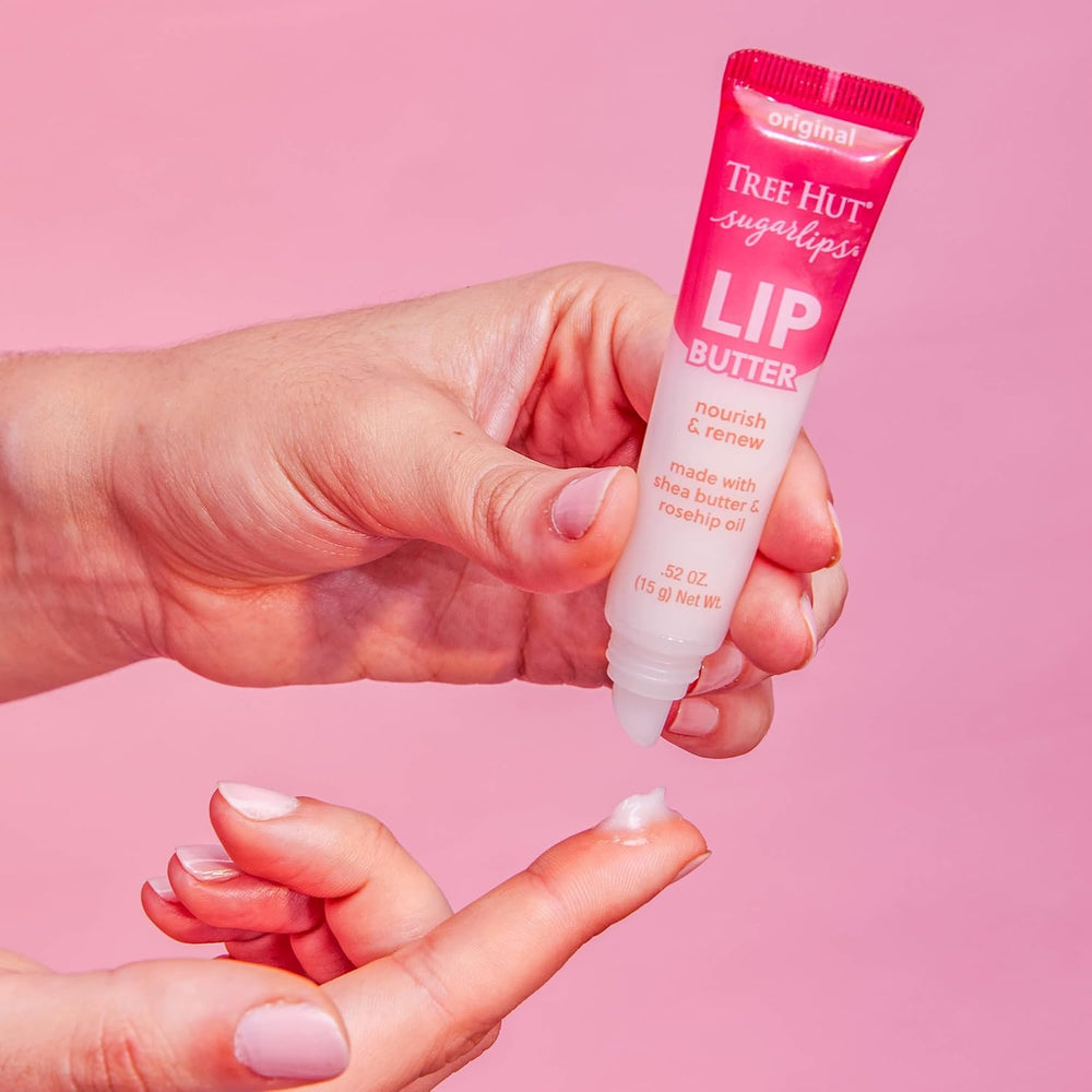 Tree Hut buttery lip texture close-up highlighting smooth spreadability