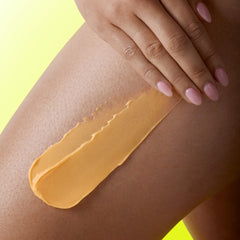 Tree Hut lotion on hand demonstrating smooth finish and non-greasy benefit