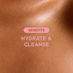 Tree Hut body wash in shower being applied for hydrating cleanse