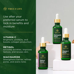 Tree of Life Beauty serum on hand demonstrating lightweight, non-greasy hydration