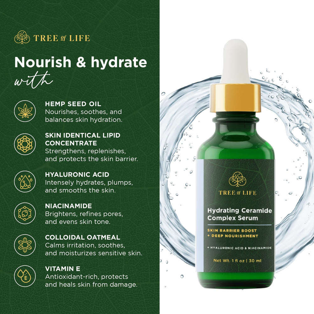 Tree of Life Beauty close-up of silky serum texture for fast absorption
