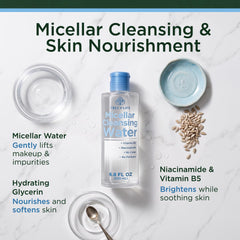 Tree of Life Beauty label close-up highlighting niacinamide and vitamin B5