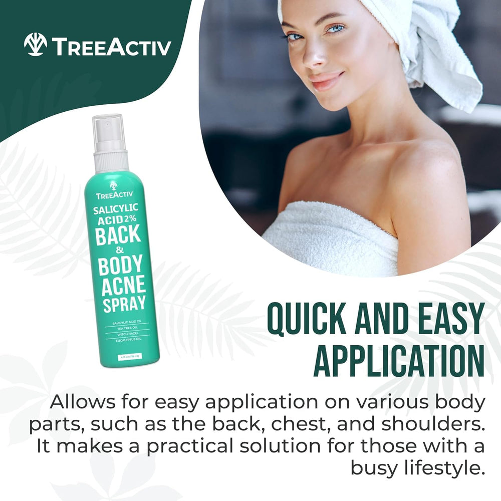 TreeActiv close-up mist droplets showing lightweight, fast-drying texture
