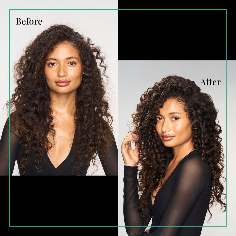 TRESemmé peptide blend visual highlighting curl-supporting ingredients