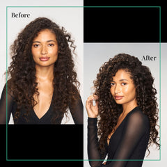 TRESemmé peptide blend visual highlighting curl-supporting ingredients