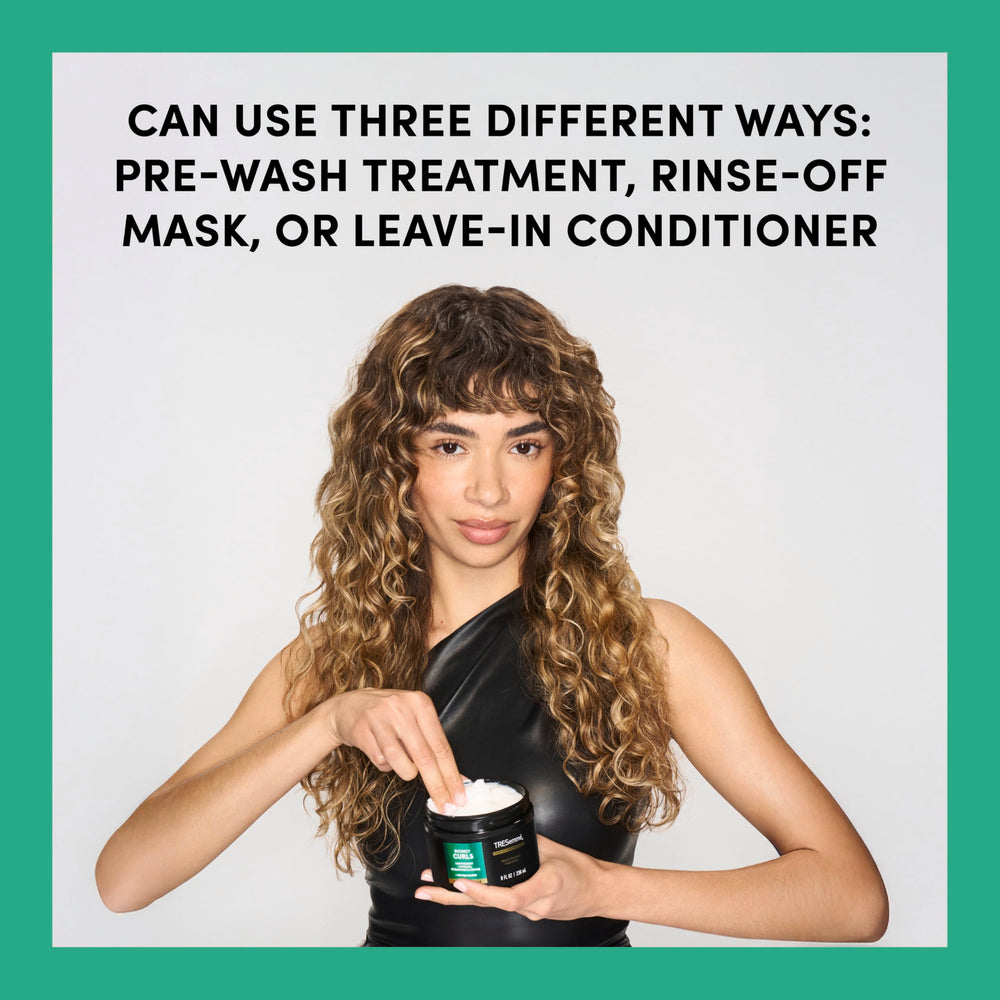 TRESemmé jar in bathroom routine showing easy multi-use application benefit