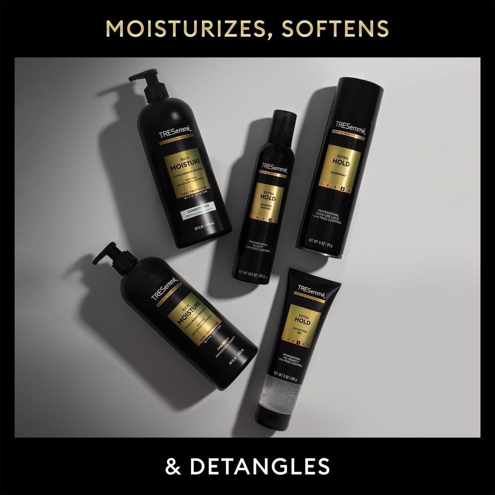 TRESemmé travel kit on bathroom counter illustrating easy access and daily routine
