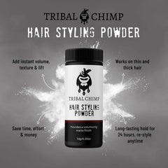 Tribal Chimp open container showing powder texture and porous fine particles for grip