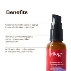 Trilogy close-up texture of serum highlighting lightweight absorption