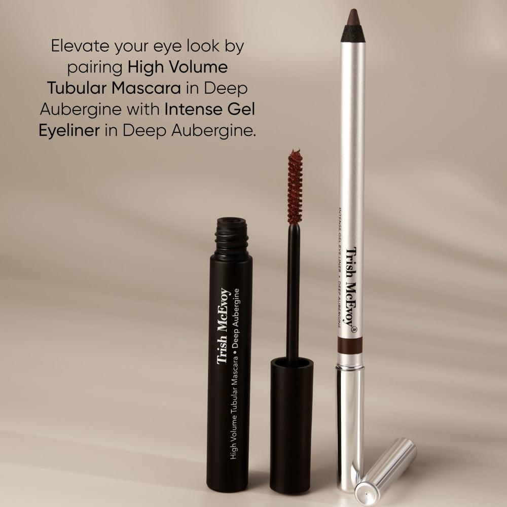 Trish McEvoy liner applied to waterline demonstrating depth and staying power benefit