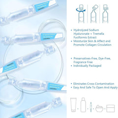 tropame clear serum texture on skin showing lightweight, fast absorbent hydration