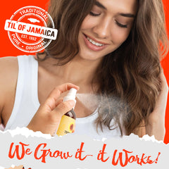 Tropic Isle Living misted hair texture appearing smooth and frizz reduced