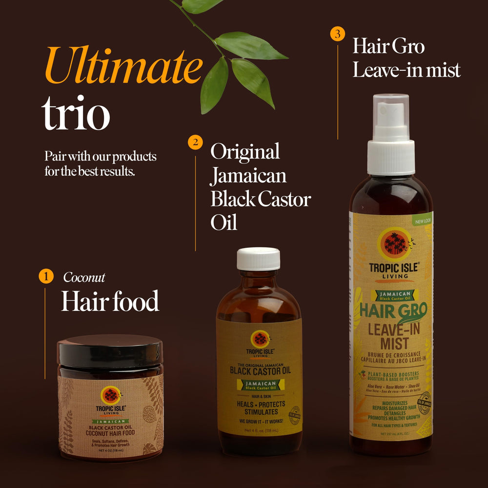 Tropic Isle Living pouring oil into hand to demonstrate smooth spreadability benefit
