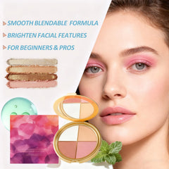 TRTYEF applied on model eye and cheek to show versatile glow and color match