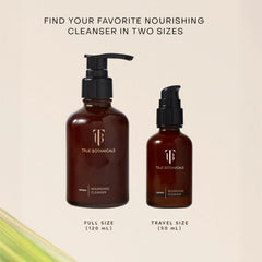 True Botanicals bottle with 4 fl oz label demonstrating size reference benefit