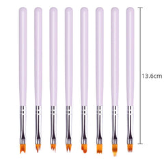 TRUEGOOD brush applying gradient gel demonstrating smooth blending and fine control