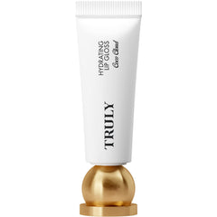 Truly front packaging showing glossy tube and clear shimmer for instant shine