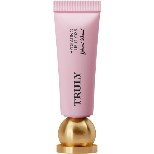 Truly front packaging showing mauve-pink gloss and glossy finish benefit