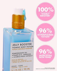 Truly bottle beside pomegranate and botanical extracts illustrating key ingredients