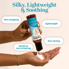 TruSkin with rice and oat ingredients illustrating soothing nourishment