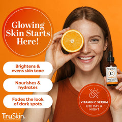 Close-up of TruSkin serum texture highlighting lightweight, hydrating finish