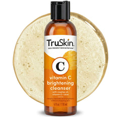 TruSkin front bottle view showing clean label and 4 fl oz size benefit