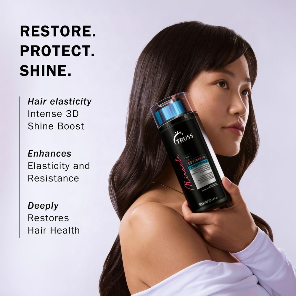 TRUSS Miracle Conditioner back label with ingredients list and usage information