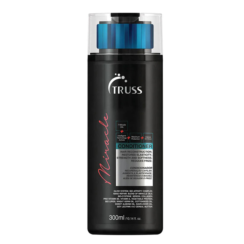 TRUSS Miracle Conditioner front bottle showing product benefits and 300ml volume