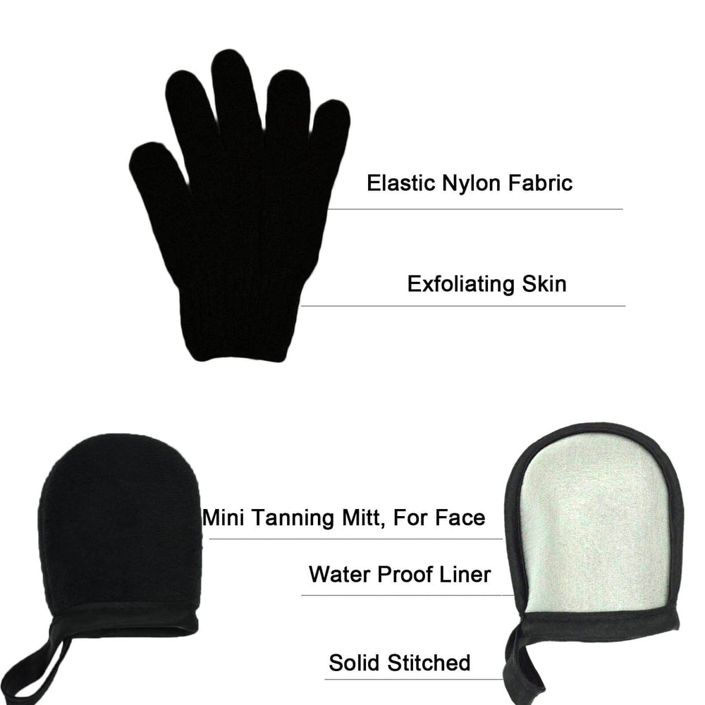 TSAIYI exfoliating glove texture closeup to prep skin and aid even tan