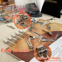 TSEROFAY close-up of double-prong metal tip showing smooth edges for snag-free use