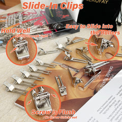 TSEROFAY close-up of double-prong clip detail, showing secure hold and smooth slide