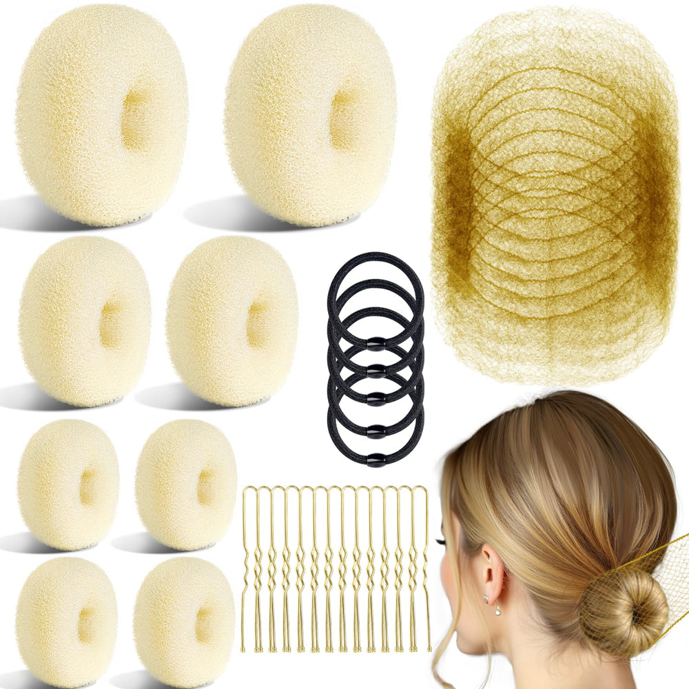 TsMADDTs front packaging showing complete blonde bun set benefits