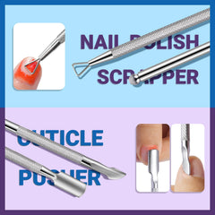 TsMADDTs nail brush in use removing residue demonstrating clean finish benefit