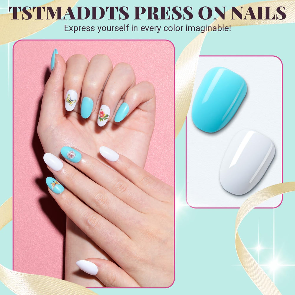 TsMADDTs close-up of short oval nail surface highlighting smooth finish and durability