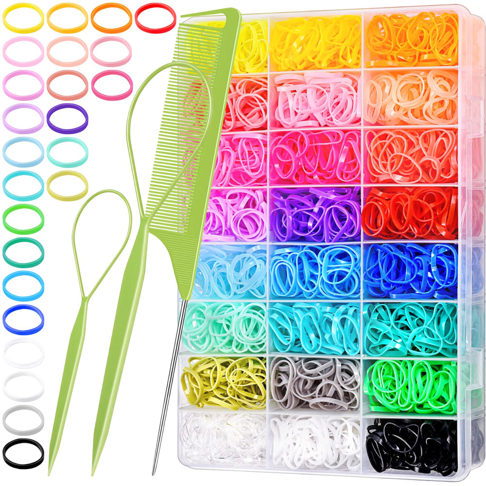 TsMADDTs organizer box front view showing sorted 24-color bands for tidy storage