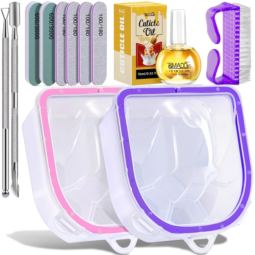 TsMADDTs two-layer soak bowls front view showing compact design and easy soaking